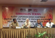 KPU Sultra Ingatkan Parpol Serahkan Laporan Penerimaan Sumbangan Dana Kampanye