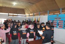 KPU Muna Barat Lantik 55 Relawan Demokrasi