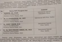 Empat Calon Sekda Sultra Lolos Seleksi Administrasi
