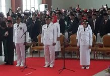 Ali Mazi Lantik Bupati-Wabup Kolaka dan Istri Umar Samiun sebagai Wabup Buton