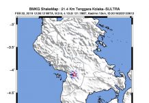 Kolaka Diguncang Gempa Bumi Berkekuatan 2,9 saat Salat Jumat