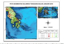 Sepanjang Januari, Sultra Diguncang 59 Kali Gempa Bumi, Enam Dirasakan