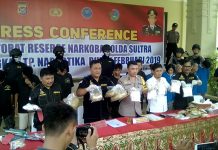 Selama Februari 2019, Polda Sultra Ungkap 16 Kasus Narkoba dan Sita 9,6 Kg Sabu