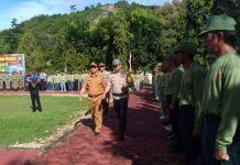 1727 Linmas dan Polisi Amankan Pemilu di Buton dan Busel