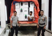 Pendistribusian Logistik Pemilu di Butur Di Kawal Ketat Aparat Kepolisian