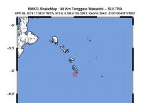 Gempa Bumi Guncang Pulau Binongko Kabupaten Wakatobi