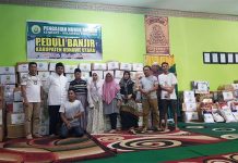 Pengajian Nurul Anwar Sultra Kirim Bantuan Korban Banjir Konawe dan Konawe Utara