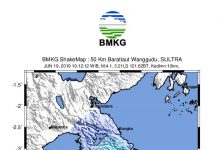 Konawe Utara Diguncang Gempa Berkekuatan 4,1 SR