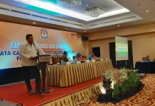KPU Sultra Gelar Rakor Simulasi Tata Cara Penetapan Perolehan Kursi dan Calon Terpilih