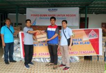 Bantuan BUMN Korban Banjir di Sultra Tembus Rp 1,25 Miliar