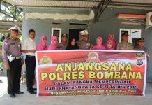 Peringati hari Bhayangkara ke-73 Jajaran Polres Bombana Kunjungi Warakawuri dan Purnawirawan Polri