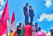 Pelantikan Anggota DPRD Baubau Diwarnai Demo Penolakan Revisi RUU KPK dan RKUHP