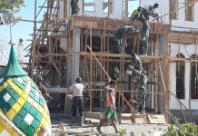 Proses Pembangunan Masjid di Masiri Busel Berjalan Cepat