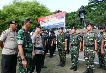 Jokowi Dilantik di Jakarta, TNI-Polri di Kendari Tetap Siaga