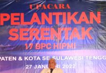 BPD HIPMI Sultra Resmi Lantik 17 DPC Kabupaten dan Kota