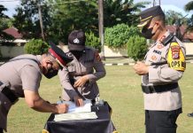 Sejumlah Perwira di Polres Baubau Berganti