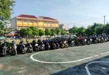 Balap Liar dan Knalpot Racing, Polres Baubau Amankan 34 Unit Motor