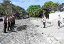 Benteng Terluas di Dunia Jadi Lokasi Kenaikan Pangkat Puluhan Anggota Polres Baubau