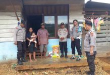 Penderita Gizi Buruk di Konawe Dapat Bantuan Dari Kapolsek Routa