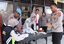 23 PJU Polresta Kendari Ikut Pemeriksan Urine