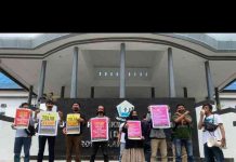 Aksi Lakban Mulut untuk Tolak Pasal Bermasalah di RKUHP, Para Jurnalis Didukung DPRD