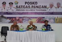 Sekda Sultra Resmikan Posko Satgas Ketahanan Pangan