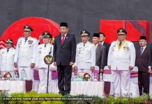 Gubernur Sultra Ikut Upacara Peringatan Hari Otonomi Daerah ke 27 di Makassar