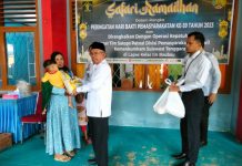 Lapas Baubau Gelar Posyandu dan Pemberian Sembako ke Warga Kurang Mampu