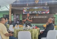 Silaturahmi dengan Wartawan, Dandim 1413/Buton Jamin TNI Netral saat Pemilu