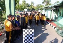 Sambut HUT Bhayangkara ke-77, TNI-Polri di Baubau Olahraga Bareng