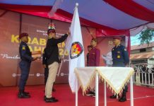 KPU Baubau Sambut Meriah Rombongan Kirab Pemilu 2024