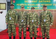 Mendagri Apresiasi Kekompakkan Kepala Daerah Asal Sultra Gubernur Sultra Andi Sumangerukka bersama sejumlah kepala daerah saat mengikuti retreat di Akmil, Magelang, Jawa Tengah.