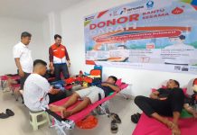 Donor Darah Serentak Pertamina se Sulawesi, Baubau Sumbang 108 Kantong