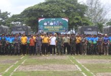 Bersih-bersih Awal Tahun, Wali Kota Baubau Apresi Kodim 1413 Buton